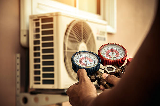 Professional Heat Pump Repair technician working in Brice, OH